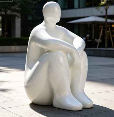 Un buon prezzo. Disegno originale Moderno Astratto Figura umana In acciaio inossidabile Scultura a spray Dipinto Statue per decorazioni interne e esterne in linea