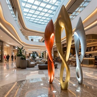 Un buon prezzo. Grande personalizzato contemporaneo interno esterno astratto Fibra di vetro Hotel Scultura Fabbrica Diretta Statua d'arte moderna per decorazione del paesaggio in linea