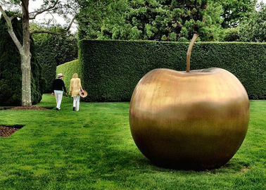 Un buon prezzo. La grande statua bronzea Apple scolpisce il contemporaneo per la decorazione del giardino in linea