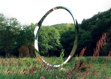 Un buon prezzo. Spessore all'aperto di forma 2.5mm dell'anello dell'acciaio inossidabile della scultura di arte del giardino del metallo in linea