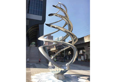 Un buon prezzo. Grandi sculture decorative di arte dell'acciaio inossidabile, scultura all'aperto del metallo in linea
