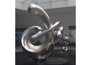 Grande altezza della scultura lucidata 250cm dell'acciaio inossidabile del giardino del metallo arte all'aperto