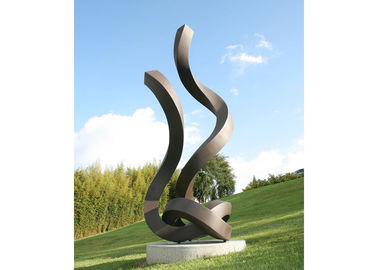 Un buon prezzo. Scultura all'aperto monumentale dipinta dell'acciaio inossidabile per il paesaggio del giardino in linea