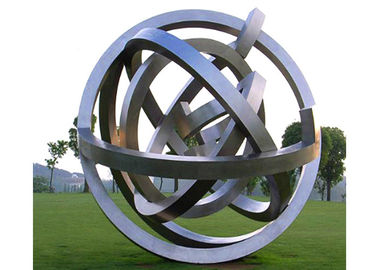 Un buon prezzo. Grande scultura moderna di arte del giardino della scultura dell'acciaio inossidabile della sfera all'aperto del metallo in linea