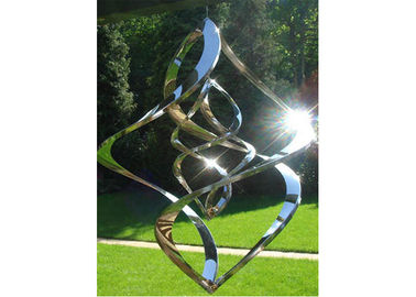 Un buon prezzo. Alta scultura di lucentezza contemporanea del vento di Kenitic della scultura dell'acciaio inossidabile dello specchio in linea