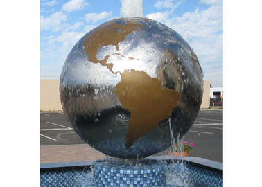 Un buon prezzo. Progettazione all'aperto di arte moderna della scultura dell'acciaio inossidabile della fontana del globo in linea