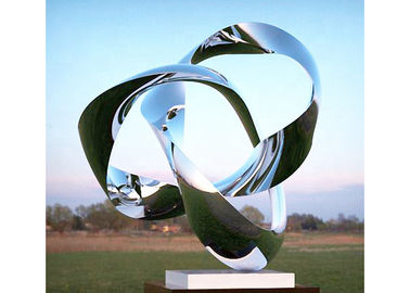 Un buon prezzo. Scultura di arte moderna della scultura lucidata specchio su ordinazione dell'acciaio inossidabile di dimensione in linea