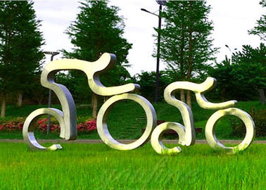 Un buon prezzo. Stile moderno di riciclaggio a grandezza naturale della scultura dell'acciaio inossidabile della scultura di sport in linea
