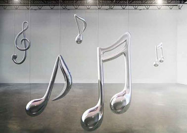 Un buon prezzo. Scultura all'aperto della nota di musica della scultura lucidata specchio dell'acciaio inossidabile in linea