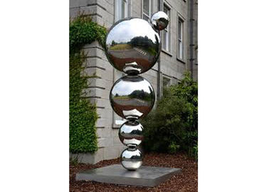 Un buon prezzo. Scultura moderna della palla della scultura lucidata specchio dell'acciaio inossidabile per all'aperto in linea