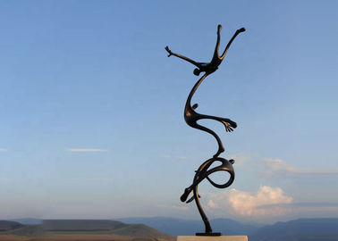 Scultura del ballerino del bronzo di abitudine della statua del bronzo della decorazione di arte moderna della decorazione