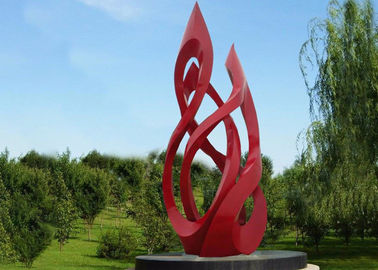 Un buon prezzo. scultura dipinta grande rosso dell'acciaio inossidabile del metallo di 5m all'aperto in linea