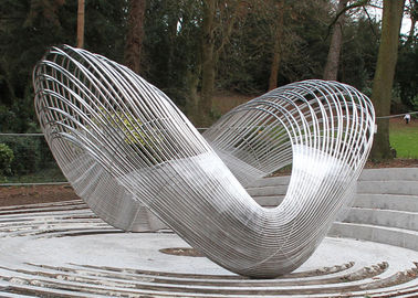 Un buon prezzo. Grande scultura pubblica moderna del cavo dell'acciaio inossidabile di arte per il parco in linea
