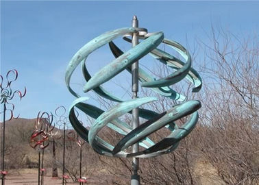 Scultura cinetica di dimensione dell'acciaio inossidabile del vento su ordinazione del giardino per paesaggio