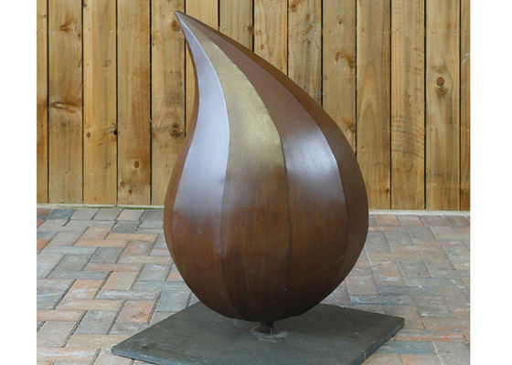 Un buon prezzo. Dimensione su ordinazione di Corten della scultura decorativa d'acciaio moderna della goccia di acqua in linea