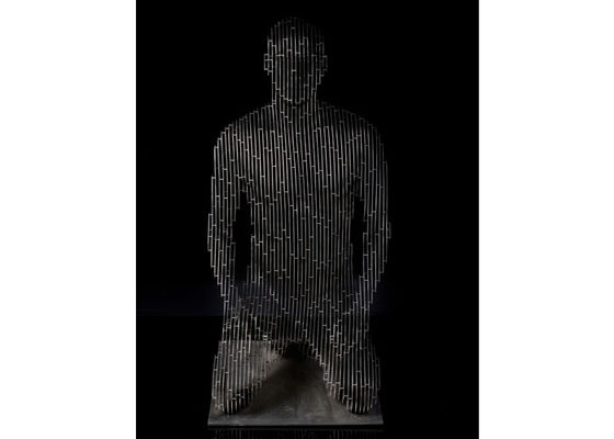 Laser all'aperto della decorazione che taglia la scultura del Meditator di acciaio inossidabile