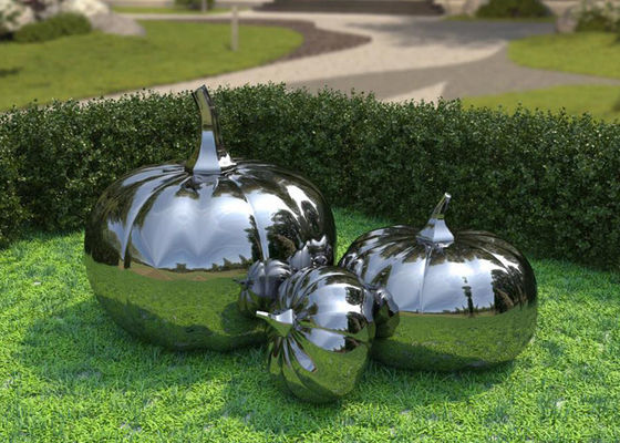 Un buon prezzo. Decorazione all'aperto Art Stainless Steel Pumpkin Sculpture su ordinazione in linea