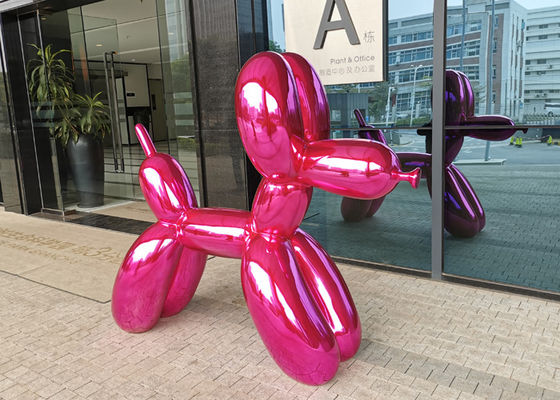 Un buon prezzo. alta scultura ricoprente nana del cane del pallone di acciaio inossidabile di 150cm in linea