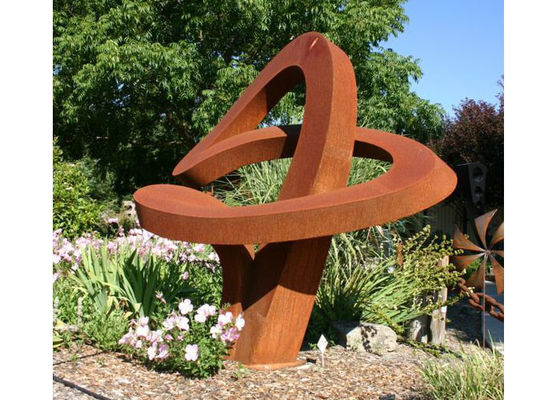 ODM che stordisce la scultura di Rusty Corten Steel Garden Metal