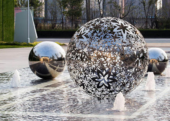 Un buon prezzo. scultura della palla di acciaio inossidabile della fontana 316 di 100cm in linea