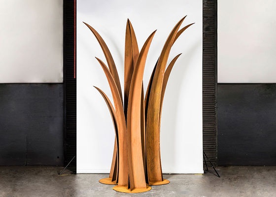 Un buon prezzo. Decorazione 2.8m Corten alto Reed Sculpture d'acciaio del giardino in linea