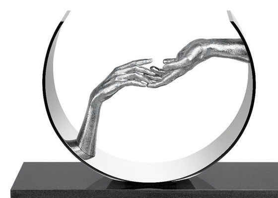 Un buon prezzo. scultura di amore di acciaio inossidabile di altezza di 150cm con la base del granito in linea