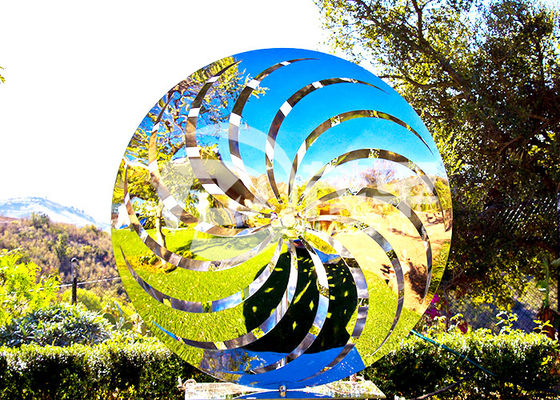 Un buon prezzo. Mulino a vento lucidato specchio Art Sculptures di acciaio inossidabile del giardino del ODM in linea