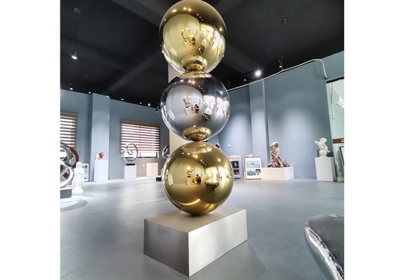 Un buon prezzo. Scultura della palla lucidata dimensione su ordinazione di acciaio inossidabile in linea