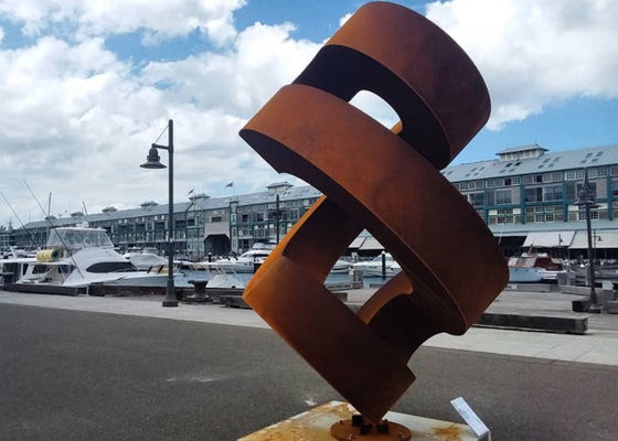 Un buon prezzo. Grande Rusty Abstract Corten Steel Sculpture per il giardino in linea