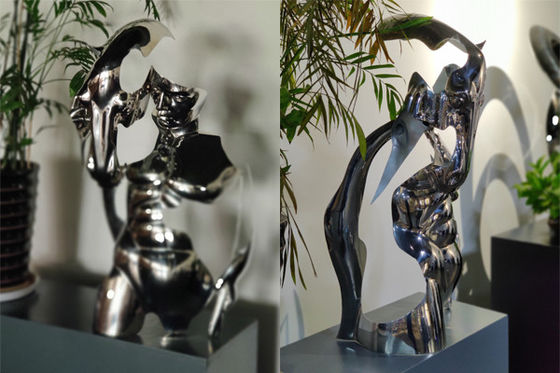 Un buon prezzo. lo specchio di altezza di 100cm ha lucidato la scultura della testa di cavallo del viso umano SS316 in linea