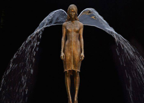 Un buon prezzo. Scultura bronzea della fontana della ragazza della colata persa della cera in linea