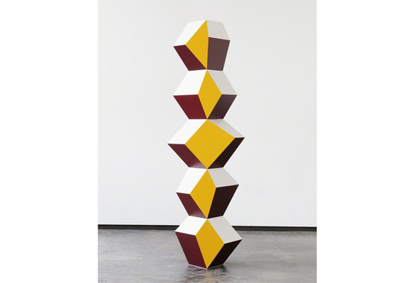 Un buon prezzo. OEM del ODM geometrico dipinto pubblico all'aperto di Art Sculpture dell'acciaio inossidabile in linea