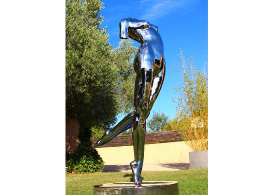 Un buon prezzo. alta signora ballante a grandezza naturale Sculpture di acciaio inossidabile di 180cm in linea